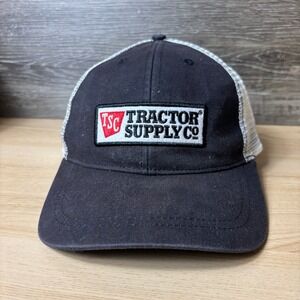 Tractor Supply Co Hat‎ Cap Snap Back Black Farm Farming One Size Adjustable